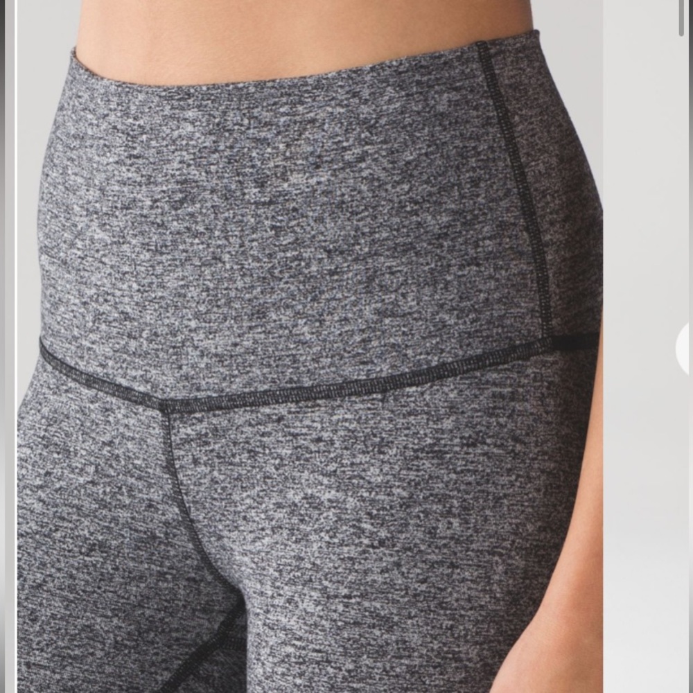 Lululemon Black and Gray Spacedye Leggings